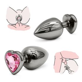 Heart Shaped Base With Jewelry Birth Stone -Anal-Play Rose Red 3PC Heart Shaped Rose Red Base With Jewelry Birth Stone Butt-Anal-Play Adult Sex T